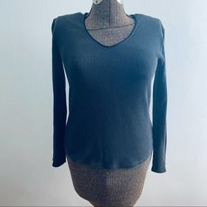 Banana Republic faded black v neck henley